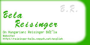 bela reisinger business card